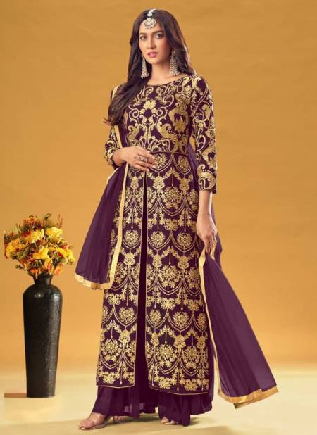 Purple Colour EIRA EIRA 10 Heavy Wedding Wear Georgette Embroidered Salwar Suit Collection 1149